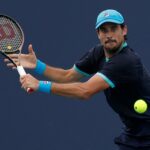 Guido Pella Miami 2023 volée revers ©Al / Reuters / Panoramic