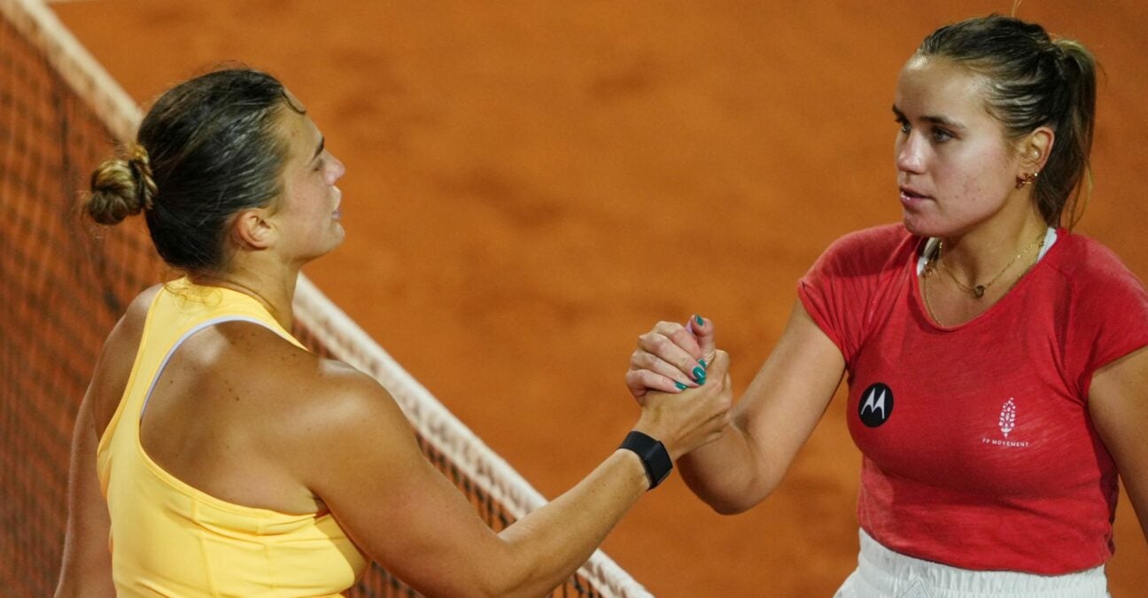 sabalenka kenin rome 2023 poignée de mains ©Al / Reuters / Panoramic