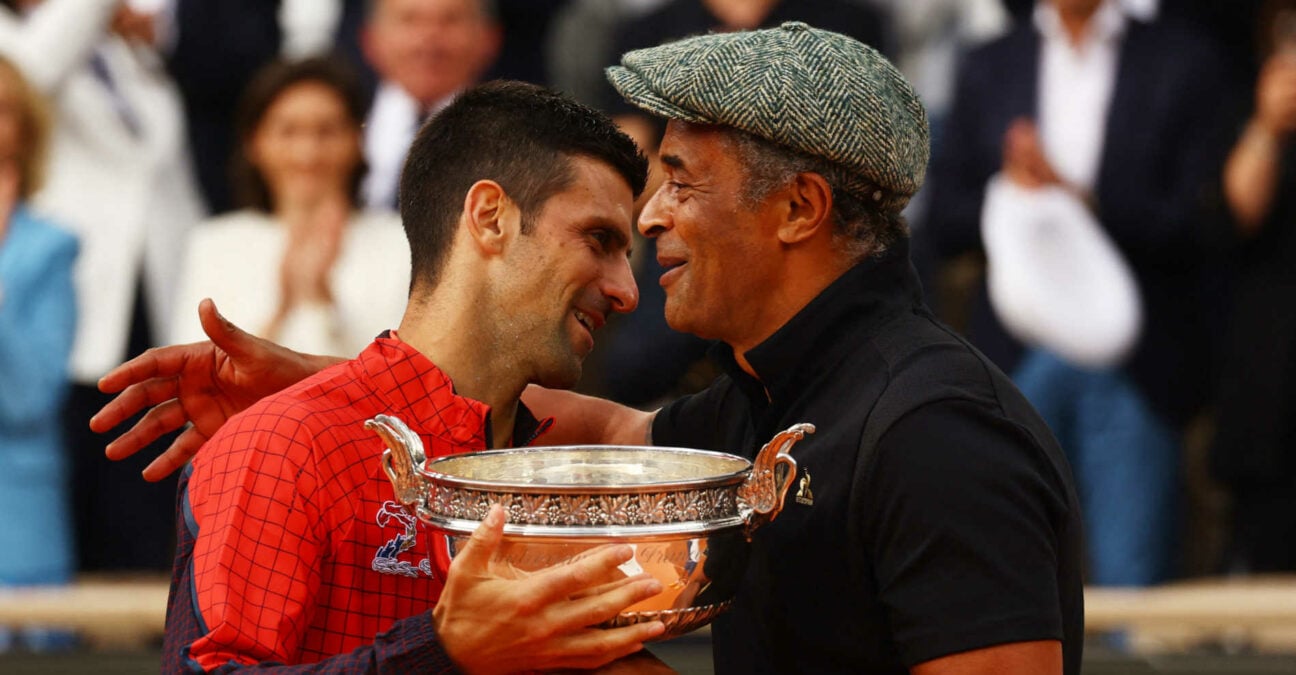 Novak Djokovic et Yannick Noah, 2023