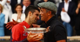 Novak Djokovic et Yannick Noah, 2023