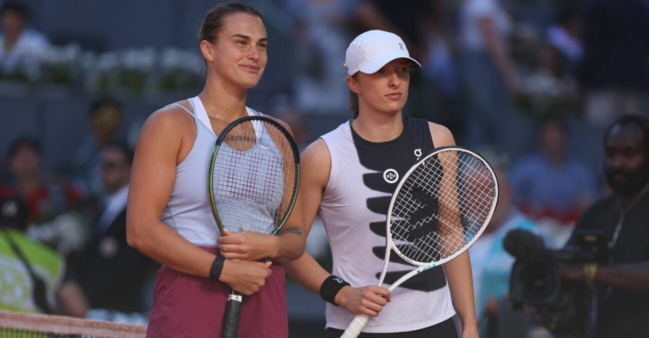 Iga Swiatek et Aryna Sabalenka - Madrid 2023 © Antoine Couvercelle / Panoramic