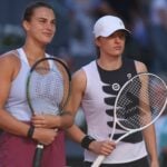 Iga Swiatek et Aryna Sabalenka - Madrid 2023 © Antoine Couvercelle / Panoramic