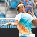 Zhizen Zhang coup droit Eastbourne 2023