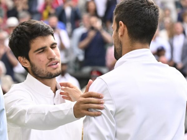 Alcaraz Djokovic Wimbledon 2023 ceremony