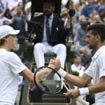 Jannik Sinner, Novak Djokovic, Wimbledon 2022
