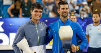 Novak Djokovic et Carlos Alcaraz - Cincinnati 2023