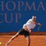 Holger Rune Hopman Cup 2023 coup droit entraînement