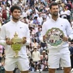 Carlos Alcaraz et Novak Djokovic - Wimbledon 2023