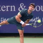 Carlos Alcaraz Cincinnati 2023 service slicé