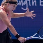Karolina Muchova Cincinnati 2023 slice revers