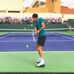 Roger Federer, entraînement Indian Wells