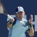 Coup droit d'Alex de Minaur à l'US Open