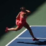Coup droit d'Aryna Sabalenka à l'US Open 2023