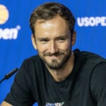 Daniil Medvedev en conférence de presse à l'US Open 2023