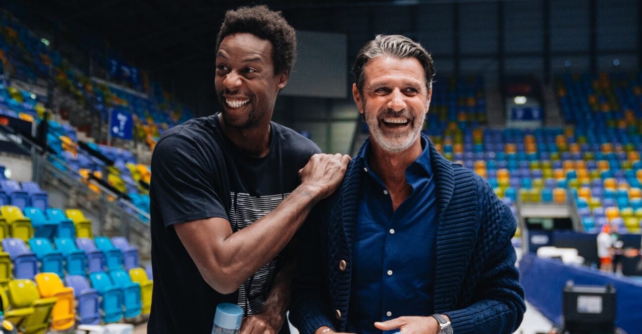 Patrick Mouratoglou et Gaël Monfils - UTS Francfort