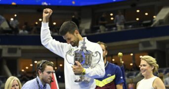 Novak Djokovic US Open 2023 (Chryslene Caillaud _ Panoramic)