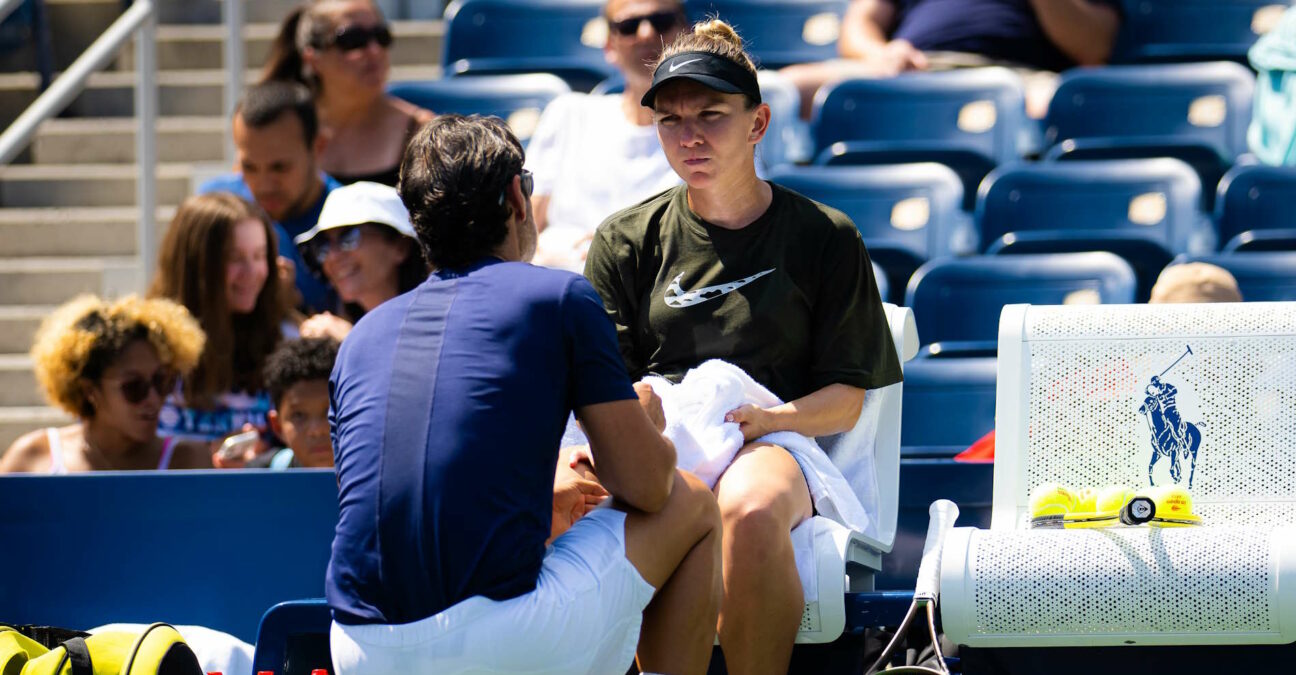 Patrick Mouratoglou, Simona Halep, US Open 2022