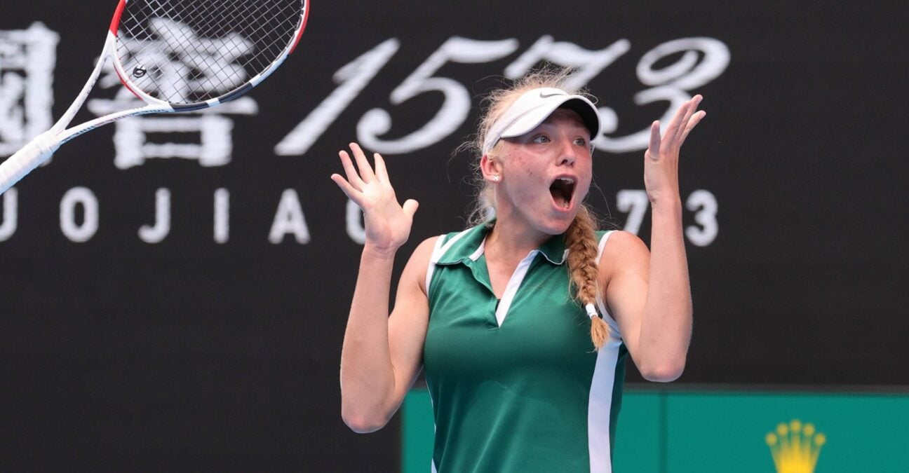 Alina Korneeva Open d'Australie 2023 joie