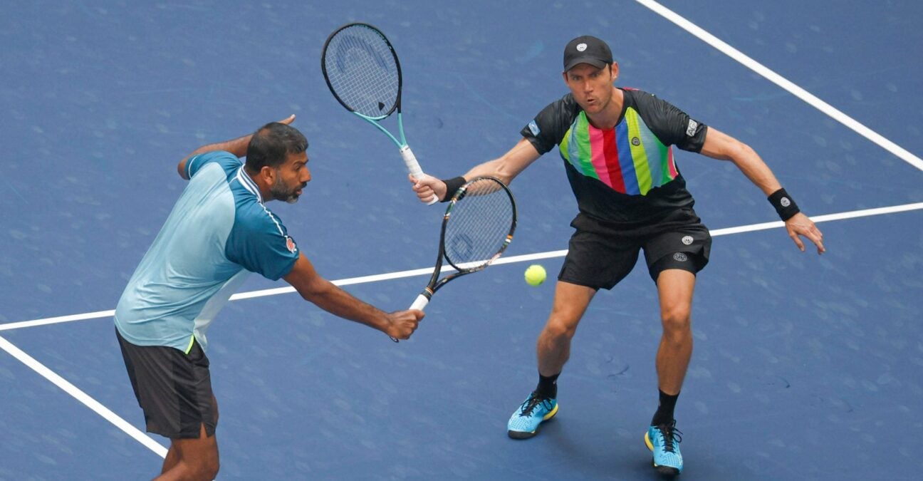 Bopanna Ebden US Open 2023 double volée coup droit