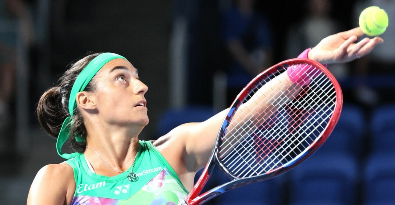 Caroline Garcia Tokyo 2023 service lancer de balle