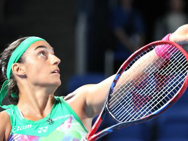 Caroline Garcia Tokyo 2023 service lancer de balle