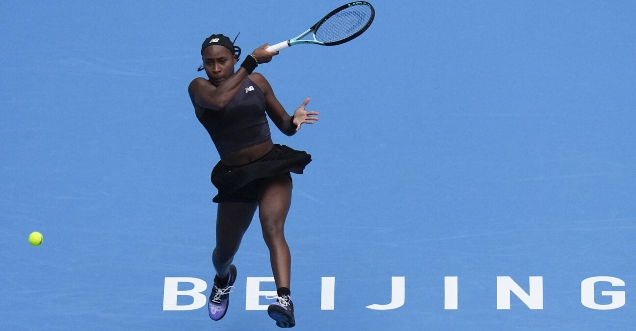 Coco Gauff Pékin 2023 coup droit