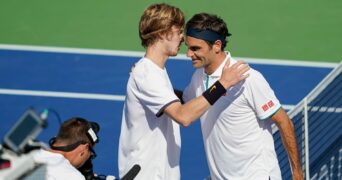 RUBLEV_FEDERER_CINCINNATI_2019 (© Icon SMI / Panoramic)