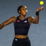 Coco Gauff WTA Finals 2023 service