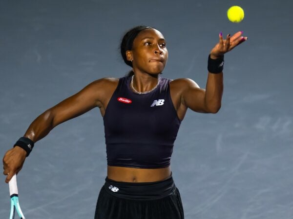 Coco Gauff WTA Finals 2023 service