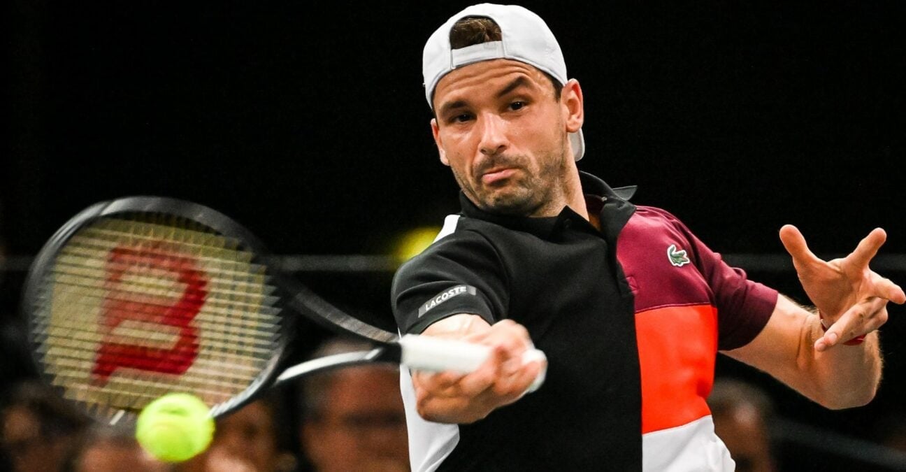 Grigor Dimitrov Rolex Paris Masters 2023 coup droit