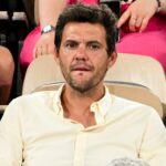 Paul-Henri Mathieu lors d'un match de basket à Roland-Garros en 2023