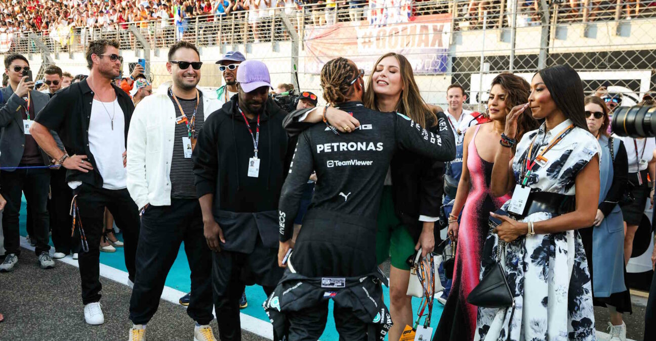 Maria Sharapova, LEwis Hamilton, Abou Dabi 2023