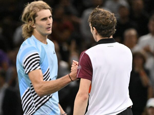 Alexander Zverev et Ugo Humbert - Rolex Paris Masters 2023