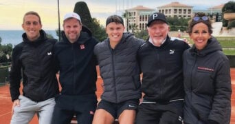 Holger Rune et son équipe, décembre 2023