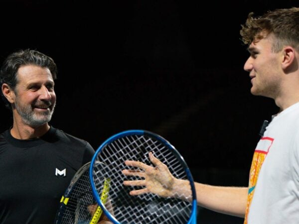 Patrick Mouratoglou et Jack Draper, à Londres pour la Grande Finale de l'UTS 2023.