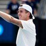 Arthur Cazaux Open d'Australie 2024 joie 2024
