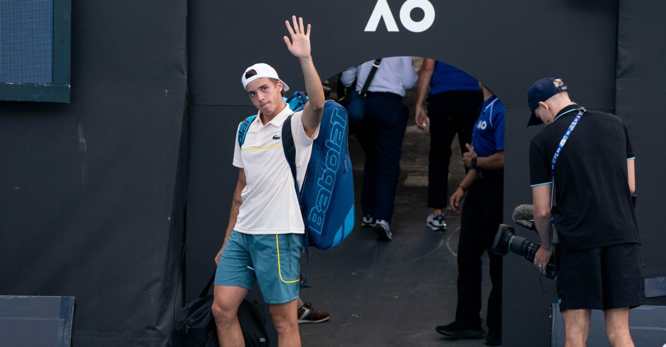 Arthur Cazaux Open d'Australie 2024 salut