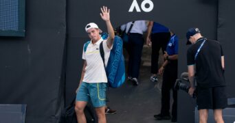 Arthur Cazaux Open d'Australie 2024 salut