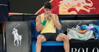 Carlos Alcaraz Open d'Australie 2024 changement de côté