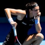 Caroline Garcia Open d'Australie 2023 (1) moue déception