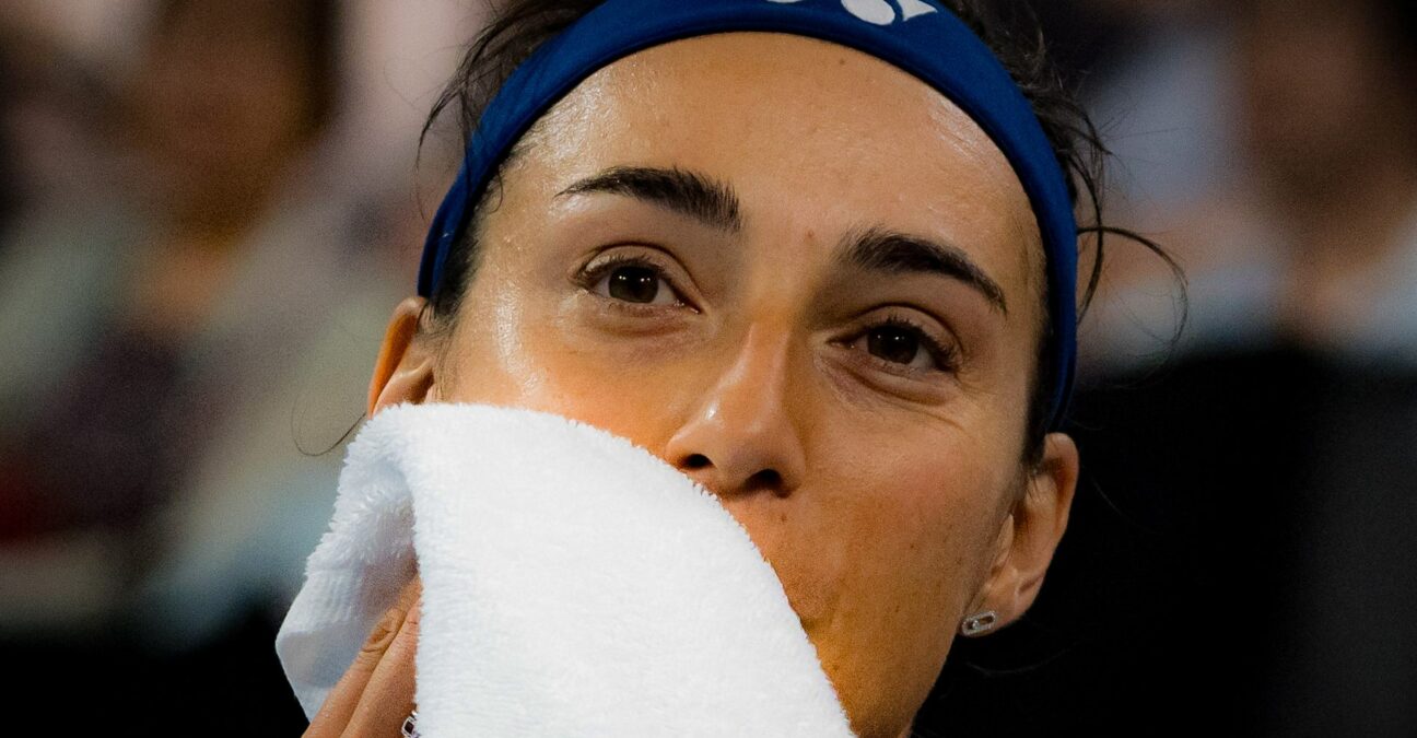 Caroline Garcia United Cup 2024 serviette