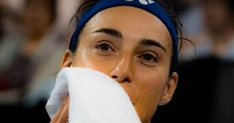 Caroline Garcia United Cup 2024 serviette