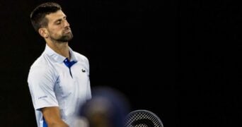 Novak Djokovic Open d'Australie 2024 (1) frustration