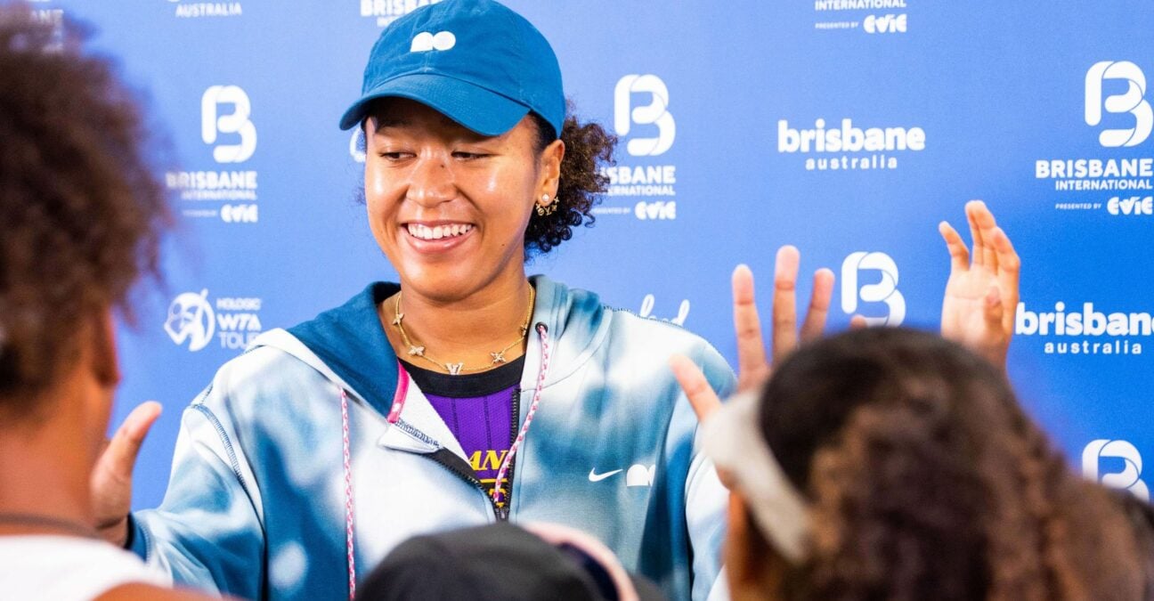 Naomi Osaka à Brisbane en janvier 2024