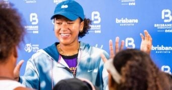 Naomi Osaka à Brisbane en janvier 2024