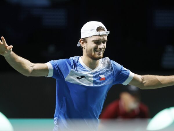 Tomas Machac Coupe Davis 2023 joie