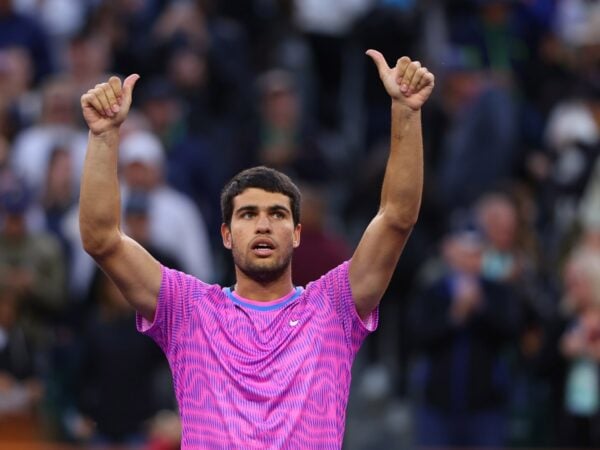 Carlos Alcaraz Indian Wells 2024 joie célébration