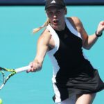 Caroline Wozniacki Miami 2024 coup droit