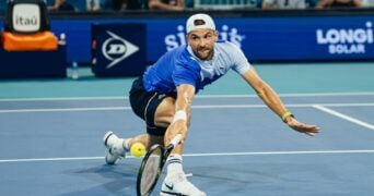 Grigor Dimitrov Miami 2024 volée revers