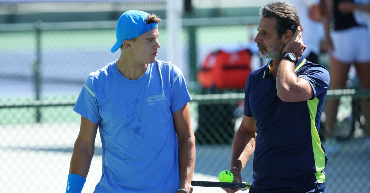 Holger Rune Patrick Mouratoglou Indian Wells 2024 entraînement